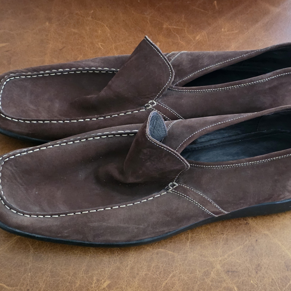 Classic Brown Suede Men's Loafers